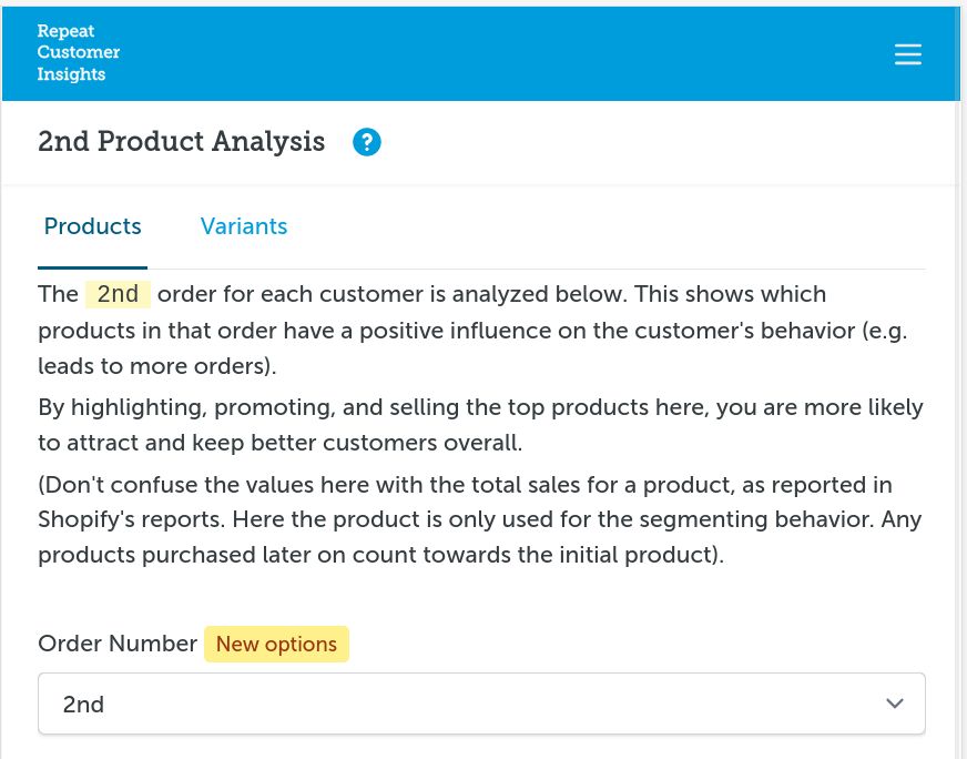 Product Analysis multiple orders