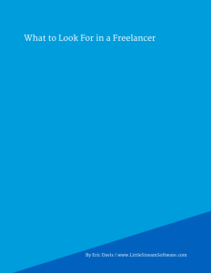 What to Look for in a Freelancer